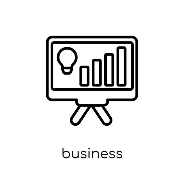 Ícone Inteligência Negócios Ícone Moderno Moderno Inteligência Negócios Vetorial Linear — Vetor de Stock