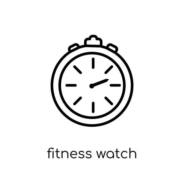 Fitness Watch Icon Trendy Modern Flat Linear Vector Fitness Watch — Stock Vector