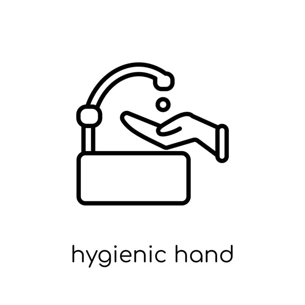 Hygienische Handsymbole Trendige Moderne Flache Lineare Vektor Hygienische Hand Symbol — Stockvektor