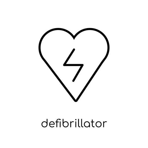 Defibrilatör Simgesi Modaya Uygun Modern Düz Doğrusal Vektör Defibrilatör Kutsal — Stok Vektör