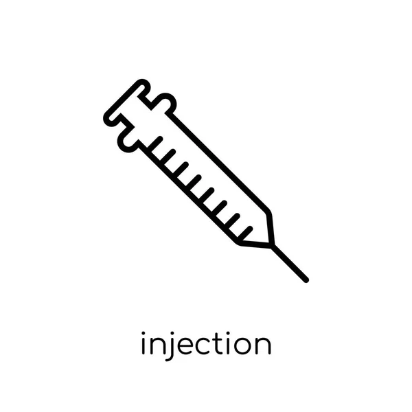 Icône Injection Vecteur Linéaire Plat Moderne Tendance Icône Injection Sur — Image vectorielle