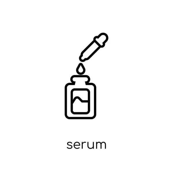 Serum Symbol Trendige Moderne Flache Lineare Vektor Serum Symbol Auf — Stockvektor