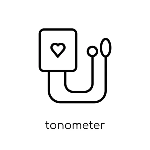 Tonometer 아이콘입니다 트렌디한 상태에서에서 배경에 Tonometer 아이콘 컬렉션 가능한 스트로크 — 스톡 벡터