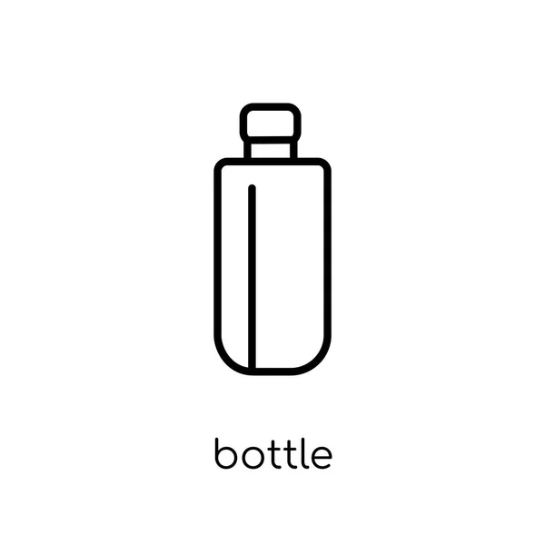 ボトル アイコン 細い線のコレクション アウトライン ベクトル図から白い背景のトレンディなモダンなフラット線形ベクトル ボトル アイコン — ストックベクタ