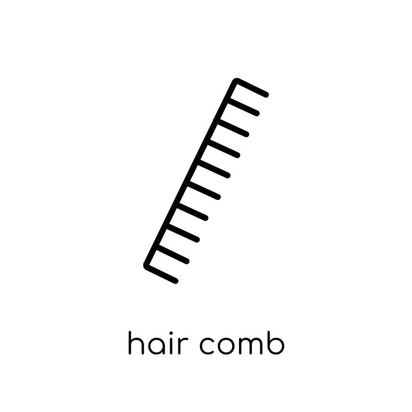 Icône Peigne Cheveux Tendance Moderne Plat Vecteur Linéaire Peigne Cheveux — Image vectorielle