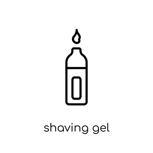 Shaving Gel Ikonra Divatos Modern Lakás Lineáris Vektor Borotválkozási Gél — Stock Vector