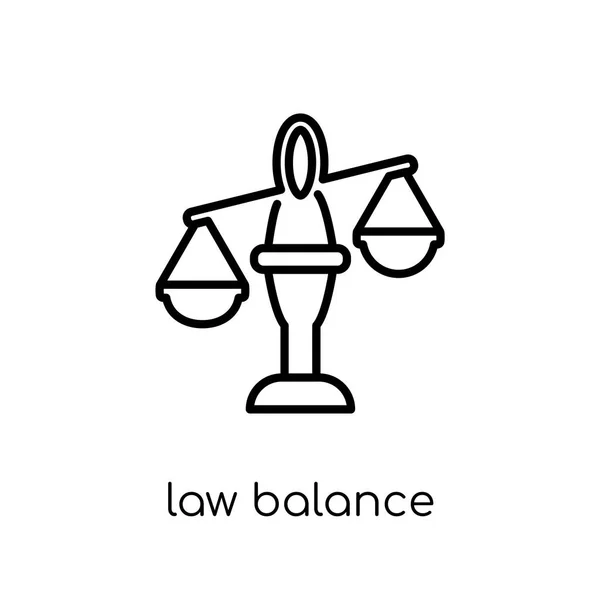 Law Balance Icon Trendy Modern Flat Linear Vector Law Balance — Stock Vector