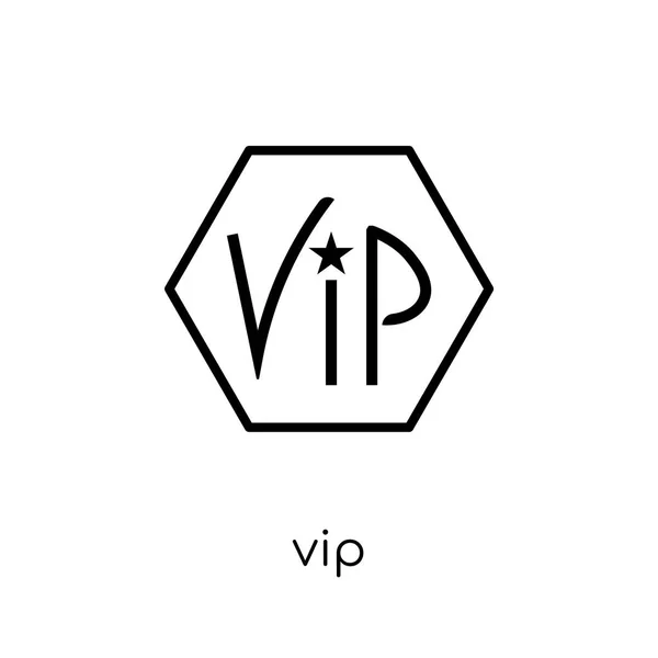 Icono Vip Moderno Moderno Vector Lineal Plano Vip Icono Sobre — Vector de stock