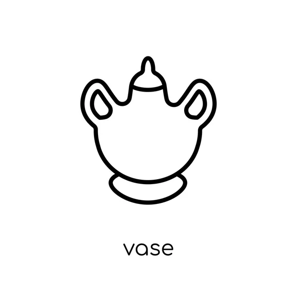 Vaas Pictogram Trendy Moderne Vlakke Lineaire Vector Vaas Icoon Een — Stockvector