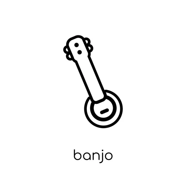Icono Del Banjo Icono Moderno Moderno Del Banjo Del Vector — Vector de stock