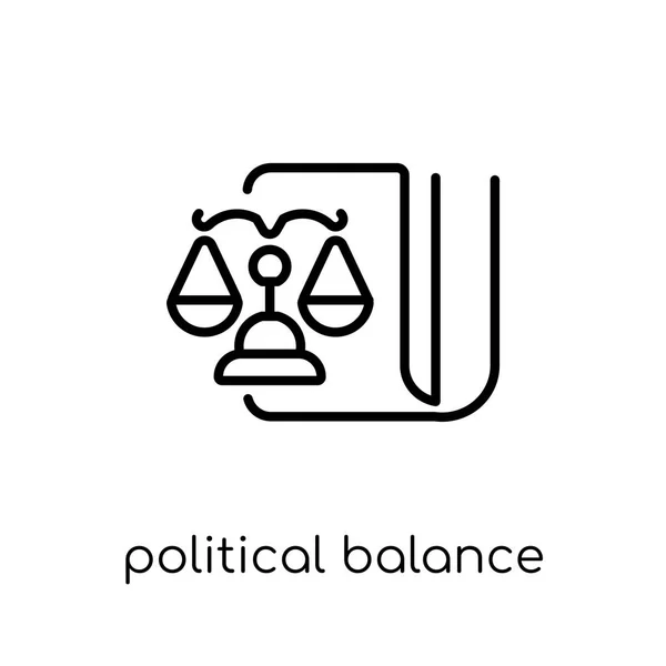 Political Balance Icon Trendy Modern Flat Linear Vector Political Balance — Stock Vector