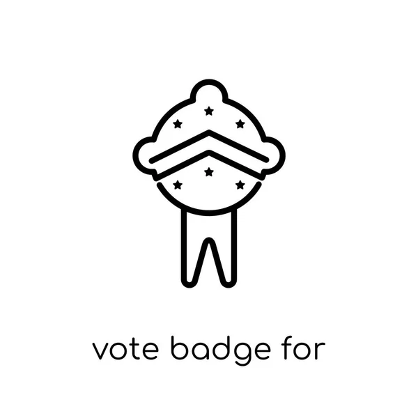 Vote Badge For Political Elections Icon Trendy Modern Flat Linear Vector Vote Badge For Political Elections Icon On White Background From Thin Line Political Collection Outline Vector Illustration Stock Images Page