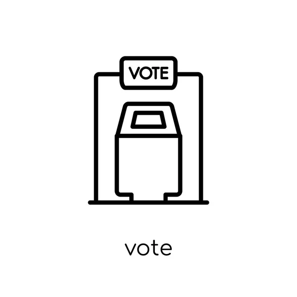 Icône Vote Icône Vote Vectoriel Linéaire Plat Moderne Tendance Sur — Image vectorielle