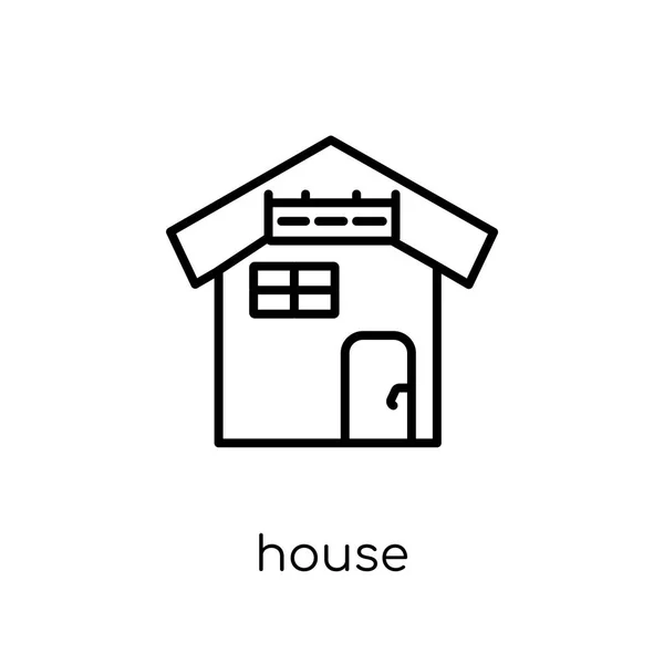 Икона Дома Модная Современная Плоская Иконка Линейного Векторного Дома Белом — стоковый вектор