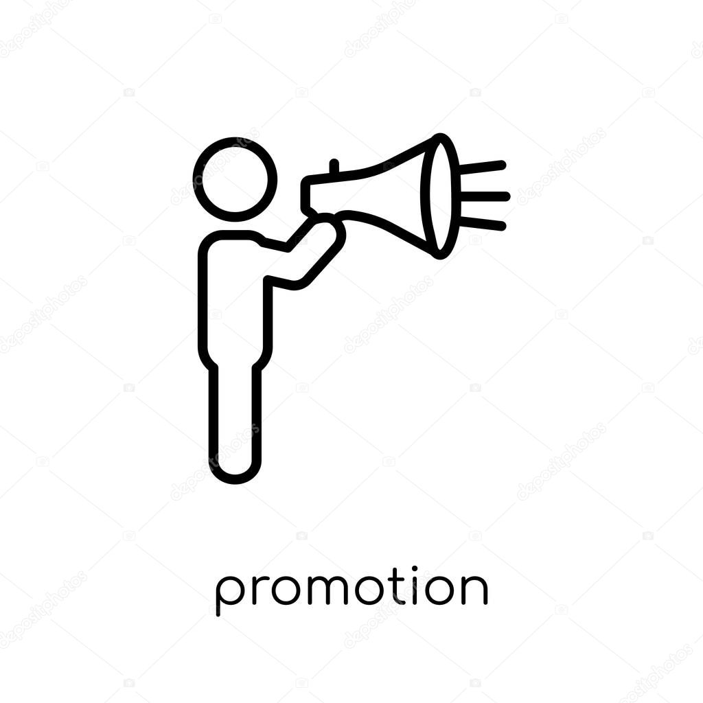 ✓ Promotion icon. Trendy modern flat linear vector promotion icon on white  background from thin line collection, outline vector illustration premium  vector in Adobe Illustrator ai ( .ai ) format, Encapsulated PostScript