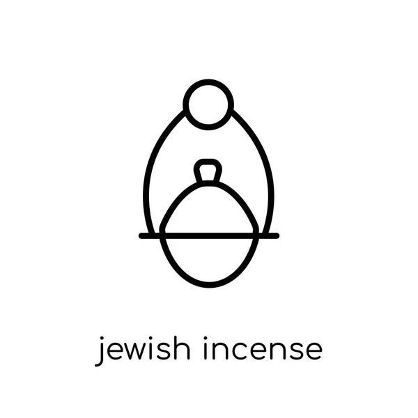 Икона Еврейский Ладан Модный Современный Плоский Линейный Вектор Икона Еврейский — стоковый вектор