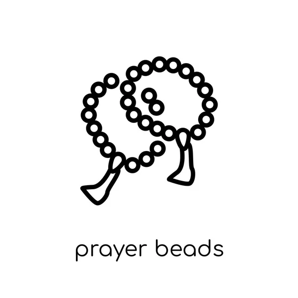 Gebetsperlen Symbol Trendige Moderne Flache Lineare Vektor Gebetsperlen Symbol Auf — Stockvektor