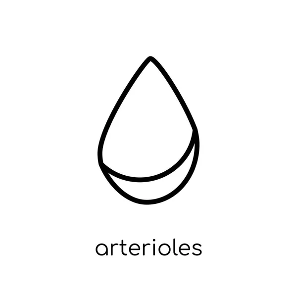 Иконка Артериол Модный Современный Плоский Линейный Вектор Иконка Arterioles Белом — стоковый вектор