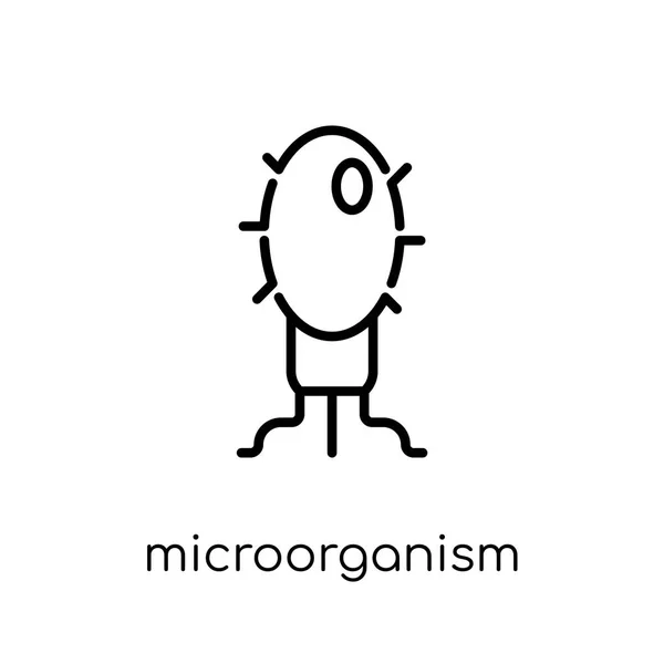 Εικονίδιο Μικροοργανισμός Μοντέρνα Σύγχρονη Επίπεδη Γραμμικά Διανυσματικά Μικροοργανισμός Εικονίδιο Στο — Διανυσματικό Αρχείο