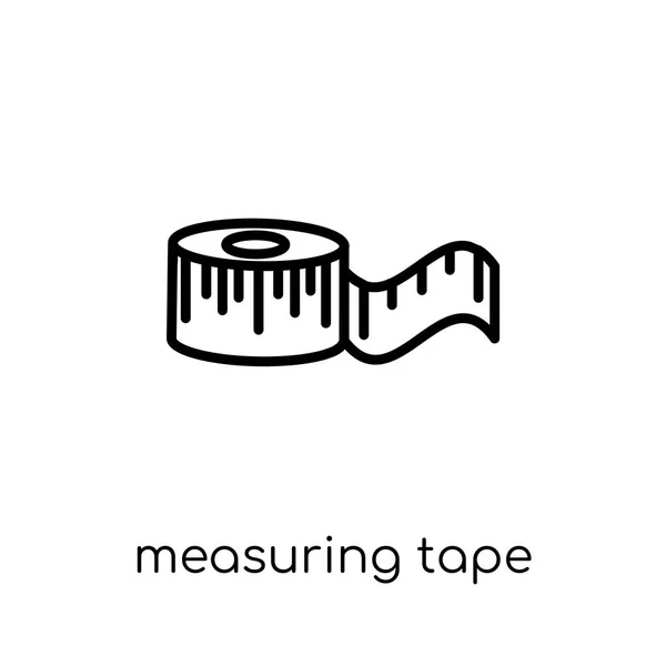 Measuring Tape Icon Trendy Modern Flat Linear Vector Measuring Tape — Stock Vector