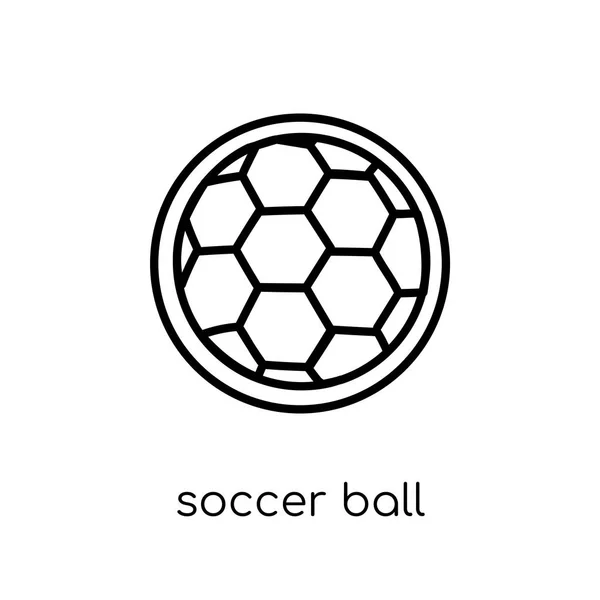 Εικονίδιο Μπάλα Ποδοσφαίρου Μοντέρνα Σύγχρονη Επίπεδη Γραμμική Διάνυσμα Εικονίδιο Μπάλα — Διανυσματικό Αρχείο