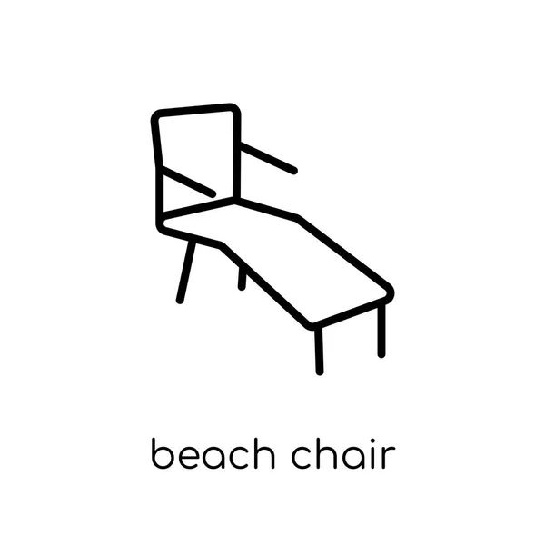 Παραλία Καρέκλα Εικονίδιο Μοντέρνα Σύγχρονη Επίπεδη Γραμμικά Διανυσματικά Παραλία Καρέκλα — Διανυσματικό Αρχείο