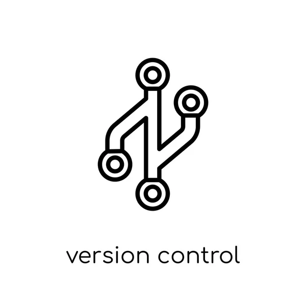 Icono Control Versiones Moderno Moderno Vector Lineal Plano Icono Control — Archivo Imágenes Vectoriales