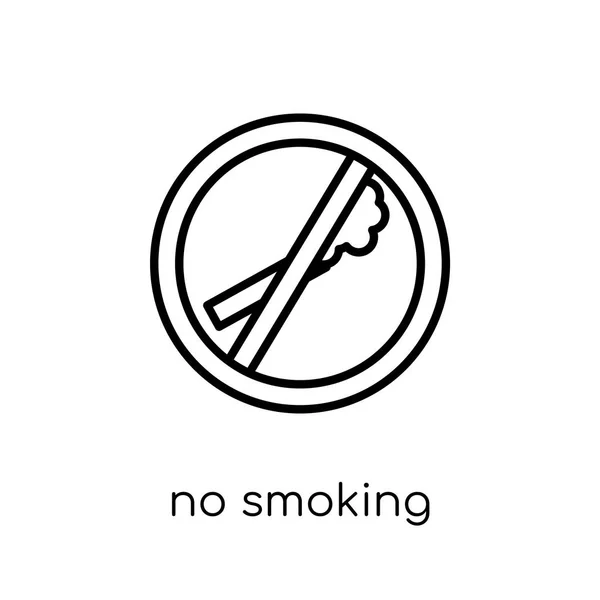 Smoking Sign Icon Trendy Modern Flat Linear Vector Smoking Sign — Stock Vector