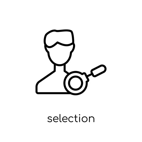 Icono Selección Icono Moderno Moderno Selección Vectores Lineales Planos Sobre — Archivo Imágenes Vectoriales