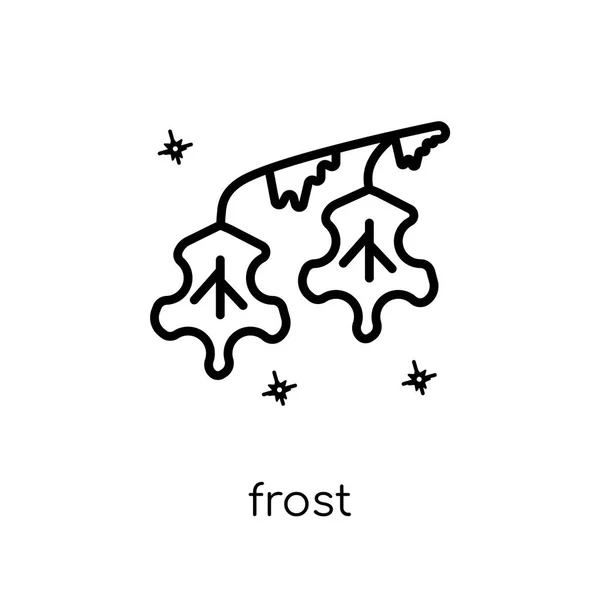 Frostsymbol Trendige Moderne Flache Lineare Vektorfrost Ikone Auf Weißem Hintergrund — Stockvektor