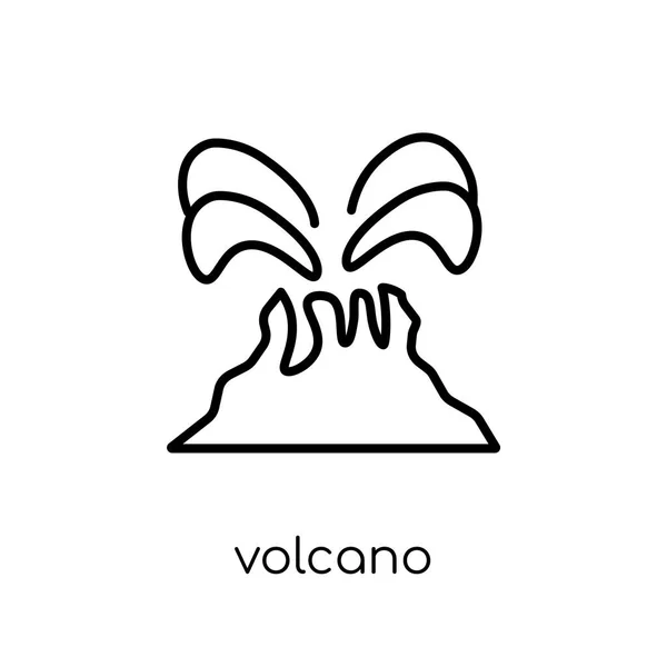 Icono Del Volcán Icono Moderno Moderno Del Volcán Del Vector — Vector de stock