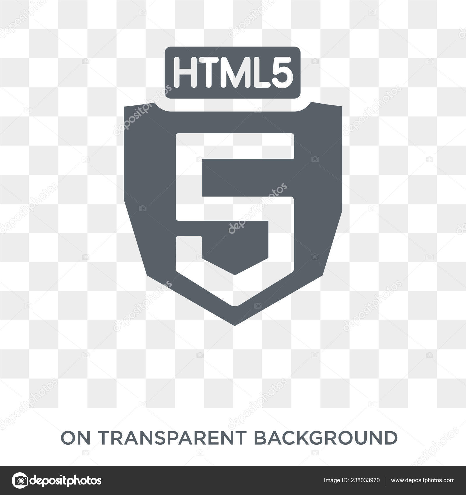 Html5 Icon Trendy Flat Vector Html5 Icon Transparent Background Technology  Stock Vector Image by ©tvectoricons #238033970