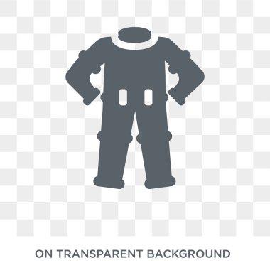 Snowsuit simgesi. Snowsuit tasarım konsepti kış koleksiyonundan. Basit öğe vektör çizim şeffaf arka plan üzerinde.