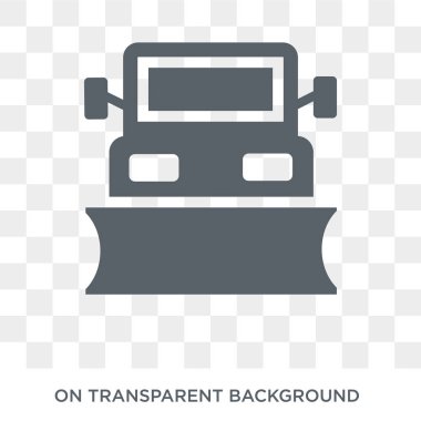 Snowplow icon. Snowplow design concept from  collection. Simple element vector illustration on transparent background.