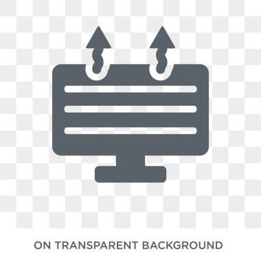 Isıtıcı simgesi. Isıtıcı tasarım konsepti koleksiyonundan. Basit öğe vektör çizim şeffaf arka plan üzerinde.