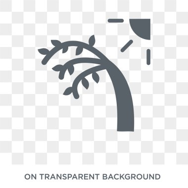 Indian summer icon. Indian summer design concept from Weather collection. Simple element vector illustration on transparent background.