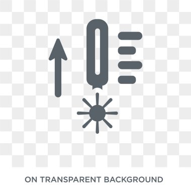 Sıcak simgesi. Sıcak tasarım konsepti koleksiyonundan. Basit öğe vektör çizim şeffaf arka plan üzerinde.