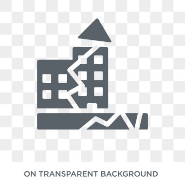 Earthquake icon. Earthquake design concept from  collection. Simple element vector illustration on transparent background.