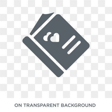 Konuklar kitap simgesi. Konuklar tasarım konsepti düğün ve sevgi Collection yaptırın. Basit öğe vektör çizim şeffaf arka plan üzerinde.