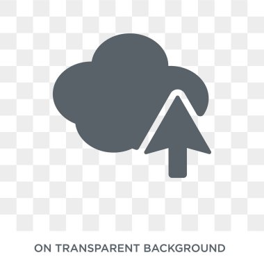 Simge yüklemek. Tasarım konsepti koleksiyonundan yükleyin. Basit öğe vektör çizim şeffaf arka plan üzerinde.