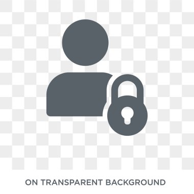 Kilidi simgesi. Kilidi tasarım konsepti koleksiyonundan. Basit öğe vektör çizim şeffaf arka plan üzerinde.