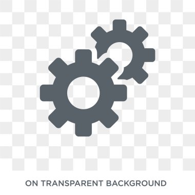 Ayarları simgesi. Ayarları koleksiyonundan kavram tasarlayın. Basit öğe vektör çizim şeffaf arka plan üzerinde.