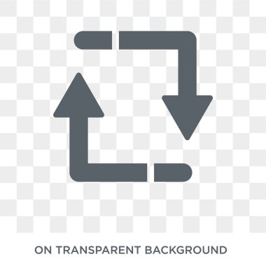 Retweet icon. Retweet design concept from User interface collection. Simple element vector illustration on transparent background.