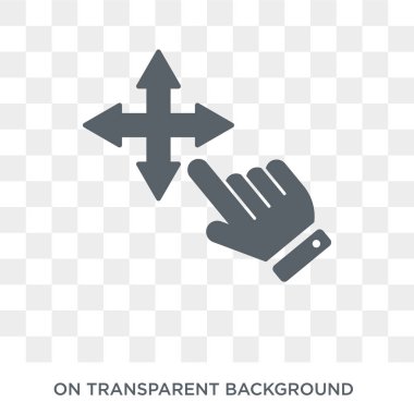 Taşı simgesini. Tasarım konsepti koleksiyondan taşıma. Basit öğe vektör çizim şeffaf arka plan üzerinde.