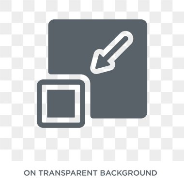 Minimize icon. Minimize design concept from  collection. Simple element vector illustration on transparent background.
