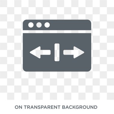 Maximize icon. Maximize design concept from  collection. Simple element vector illustration on transparent background.