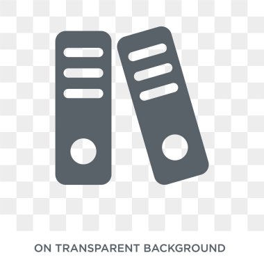 Dosyalar simgesi. Koleksiyondan dosya tasarım konsepti. Saydam arka planda basit eleman vektör çizimi.