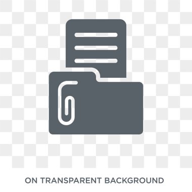 Belgeler simgesini. Belgeleri koleksiyonundan kavram tasarlayın. Basit öğe vektör çizim şeffaf arka plan üzerinde.