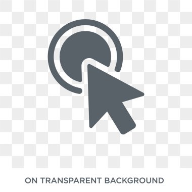 İmleç simgesi. Koleksiyondan imleç tasarım konsepti. Saydam arka planda basit eleman vektör çizimi.