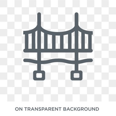 Golden gate bridge simgesini. Trendy düz vektör Golden gate bridge simgesini Amerika Birleşik Devletleri koleksiyonundan şeffaf arka plan üzerinde. Yüksek kaliteli Golden gate köprüsü simge kullanımı web için dolu ve